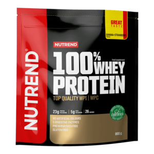 Nutrend 100% Whey Protein banana + strawberry 800 g obraz