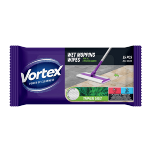 Vortex Náhradní vlhčené ubrousky na mop Tropický vánek 15 ks obraz