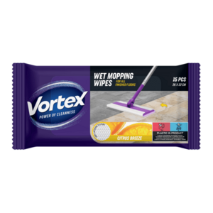 Vortex Náhradní vlhčené ubrousky na mop Citrus 15 ks obraz