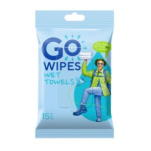 GoWipes Osvěžující vlhčené ručníky pro aktivní životní styl Kempování 15 ks obraz