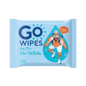 GoWipes Osvěžující vlhčené ubrousky s antibakteriálním účinkem Plastic Free 20 ks obraz