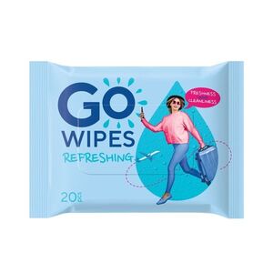 GoWipes Osvěžující vlhčené ubrousky na ruce Plastic Free 20 ks obraz