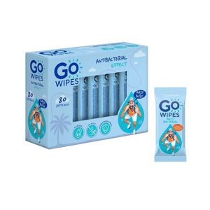 GoWipes Osvěžující vlhčené ubrousky s antibakteriálním účinkem Plastic Free 10x8 ks obraz