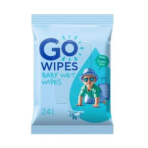 GoWipes Dětské vlhčené ubrousky na citlivou a atopickou pokožku Plastic Free 24 ks obraz