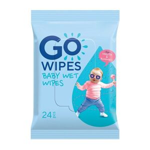 GoWipes Dětské vlhčené ubrousky pro novorozence Plastic Free 24 ks obraz