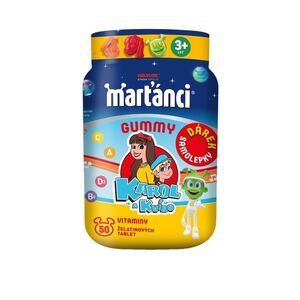Marťánci Gummy Karol a Kvído se samolepkami 50 želé tablet obraz