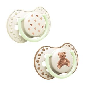 LOVI Teddy Love Dudlík svítící silikonový dynamický 6–⁠⁠⁠⁠⁠⁠18m 2 ks obraz