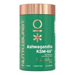 Nutriburst Premium Ashwagandha KSM-66 gummies 60 ks lesní ovoce obraz