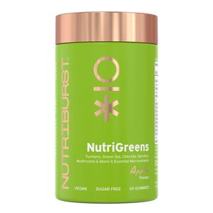 Nutriburst Premium NutriGreens gummies se superpotravinami a antioxidanty 60 ks jablko obraz