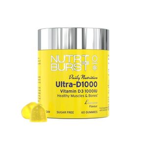 Nutriburst Ultra D 1000 gummies s vitamíny D3 a K2 60 ks citron obraz
