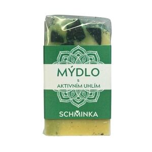 Schminka Olivové mýdlo s aktivním uhlím a vůní měsíčku 80 g obraz