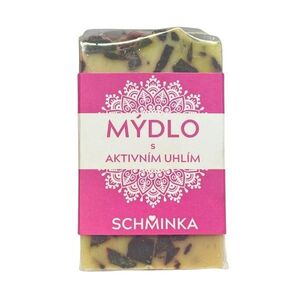 Schminka Olivové mýdlo s aktivním uhlím a vůní orientální růže 80 g obraz