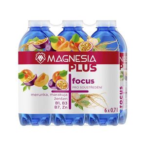 Magnesia Plus Focus meruňka marakuja ženšen 6x0, 7 l obraz