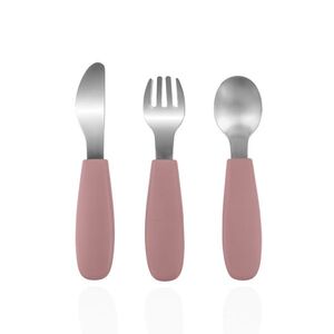 Zopa Silikonový dětský příbor, Old Pink 3 obraz