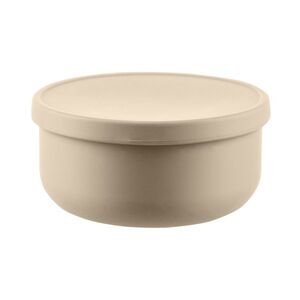 Zopa Silikonová miska s víčkem, Sand Beige 3 obraz