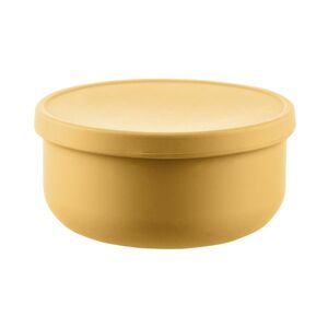 Zopa Silikonová miska s víčkem, Mustard Yellow 4 obraz