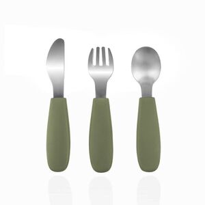 Zopa Silikonový dětský příbor, Forest Green 1 obraz