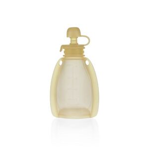 Zopa Silikonová plnitelná kapsička na dětskou stravu, Transparent Yellow 4 obraz