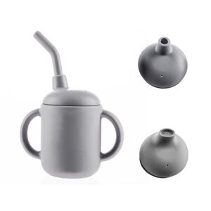 Zopa Silikonový hrníček 2v1, Dove Grey 1 obraz