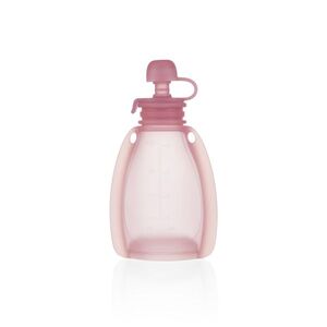 Zopa Silikonová plnitelná kapsička na dětskou stravu, Transparent Pink 2 obraz