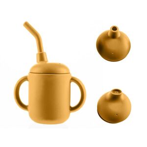 Zopa Silikonový hrníček 2v1, Mustard Yellow 4 obraz