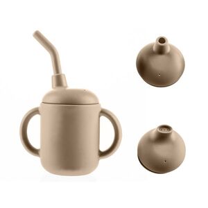 Zopa Silikonový hrníček 2v1, Sand Beige 2 obraz