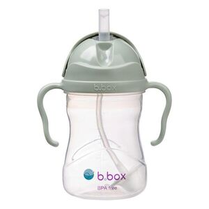 B.BOX Hrneček s brčkem - zelený 240 ml obraz