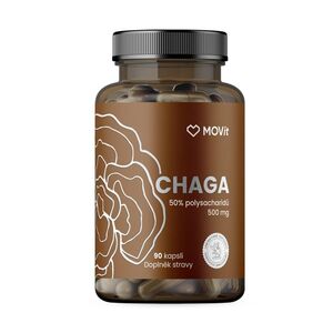 MOVit Energy Chaga 50 % polysacharidů 500 mg 90 kapslí obraz