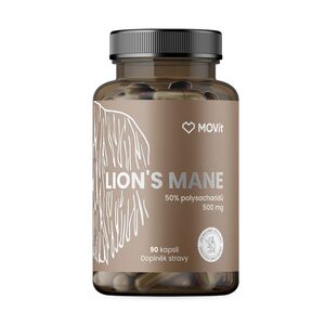 MOVit Energy Hericium - Lion's mane 50 % polysacharidů 500 mg 90 kapslí obraz