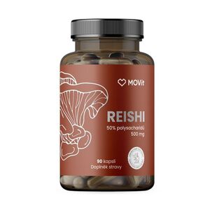 MOVit Energy Reishi 50 % polysacharidů 500 mg 90 kapslí obraz