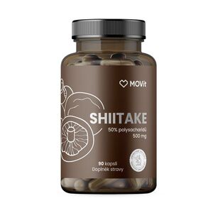 MOVit Energy Shiitake 50 % polysacharidů 500 mg 90 kapslí obraz
