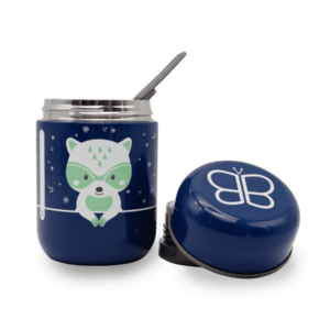 Bblüv termobox se lžičkou Foöd Blue Racoon obraz
