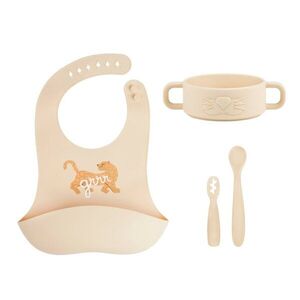 Babymoov silikonová jídelní sada Baby First MEAL SET Mini Roar obraz