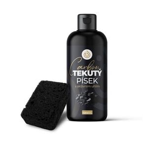 Nanolab Carbon Tekutý písek s aktivním uhlím 500 ml + houbička 1 ks obraz