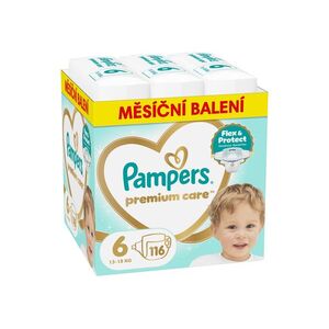 Pampers Premium Care vel. 6 13-18 kg dětské pleny 116 ks obraz