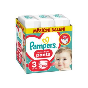Pampers Active Baby vel. 3 6-11 kg plenkové kalhotky 180 ks obraz