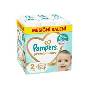 Pampers Premium Care vel. 2 4-8 kg dětské pleny 204 ks obraz