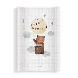 Albero Mio Přebalovací podložka na postýlku, tvrdá, 70×47 cm, Medvěd v balónu obraz