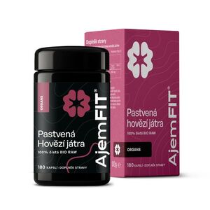 AjemFIT BIO Raw Hovězí Játra - 180 kapslí - 90g obraz