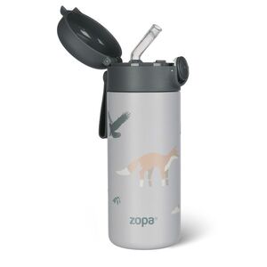 Zopa Termoska na tekutiny s brčkem a silikonovým držákem 350 ml, Mountains 1 obraz