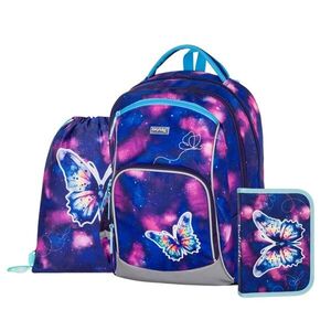 Oxybag OXY GO - školní set Motýl 3 ks: batoh, penál, sáček batoh, penál, sáček obraz