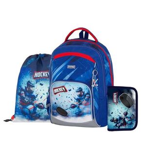 Oxybag OXY GO - školní set Hokej 3 ks: batoh, penál, sáček batoh, penál, sáček obraz
