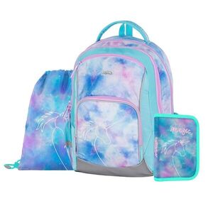 Oxybag OXY GO - školní set Unicorn 3 ks: batoh, penál, sáček batoh, penál, sáček obraz