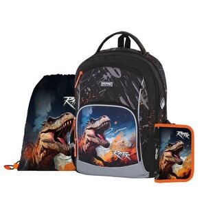 Oxybag OXY GO - školní set Dino 3 ks: batoh, penál, sáček batoh, penál, sáček obraz