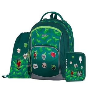 Oxybag OXY GO - školní set Playworld 3 ks: batoh, penál, sáček batoh, penál, sáček obraz