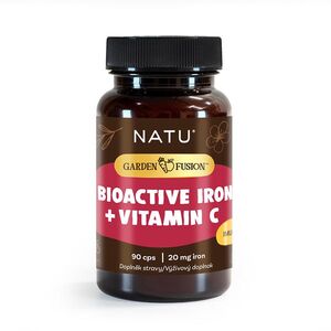 NATU Garden Fusion Bioaktivní železo s vitaminem C a piperinem 90 kapslí obraz