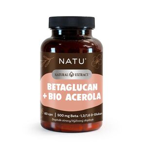NATU BetaGlukan 500 mg s BIO acerolou 60 kapslí obraz