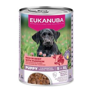 Eukanuba Puppy konzerva bohatá na hovězí s dýní 400 g obraz