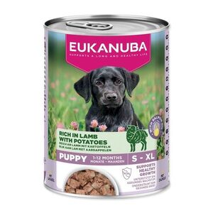 Eukanuba Puppy konzerva bohatá na jehněčí s bramborami 400 g obraz