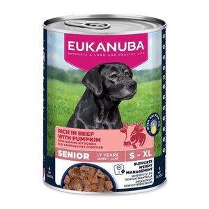 Eukanuba Senior konzerva bohatá na hovězí s dýní 400 g obraz